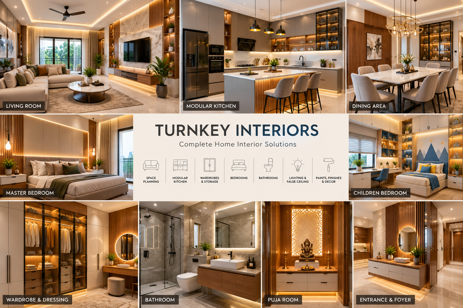 Turnkey interior execution